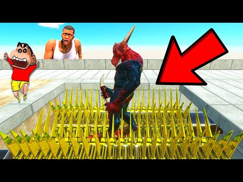 EVERY UNIT Get SHREDDED by MEAT GRINDER vs SHINCHAN and CHOP in ANIMAL REVOLT BATTLE SIMULATOR