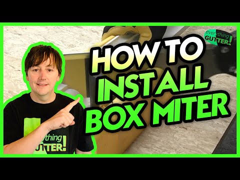 K-Style Aluminum Outside Gutter Mitre, Outside Box Miter for a Gutter - How to Install!