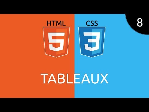 HTML CSS 8 tableaux