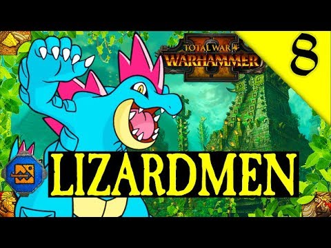 KROQ-GAR! HAND OF GODS QUEST BATTLE! Total War Warhammer 2: Lizardmen Campaign: Kroq-Gar #8