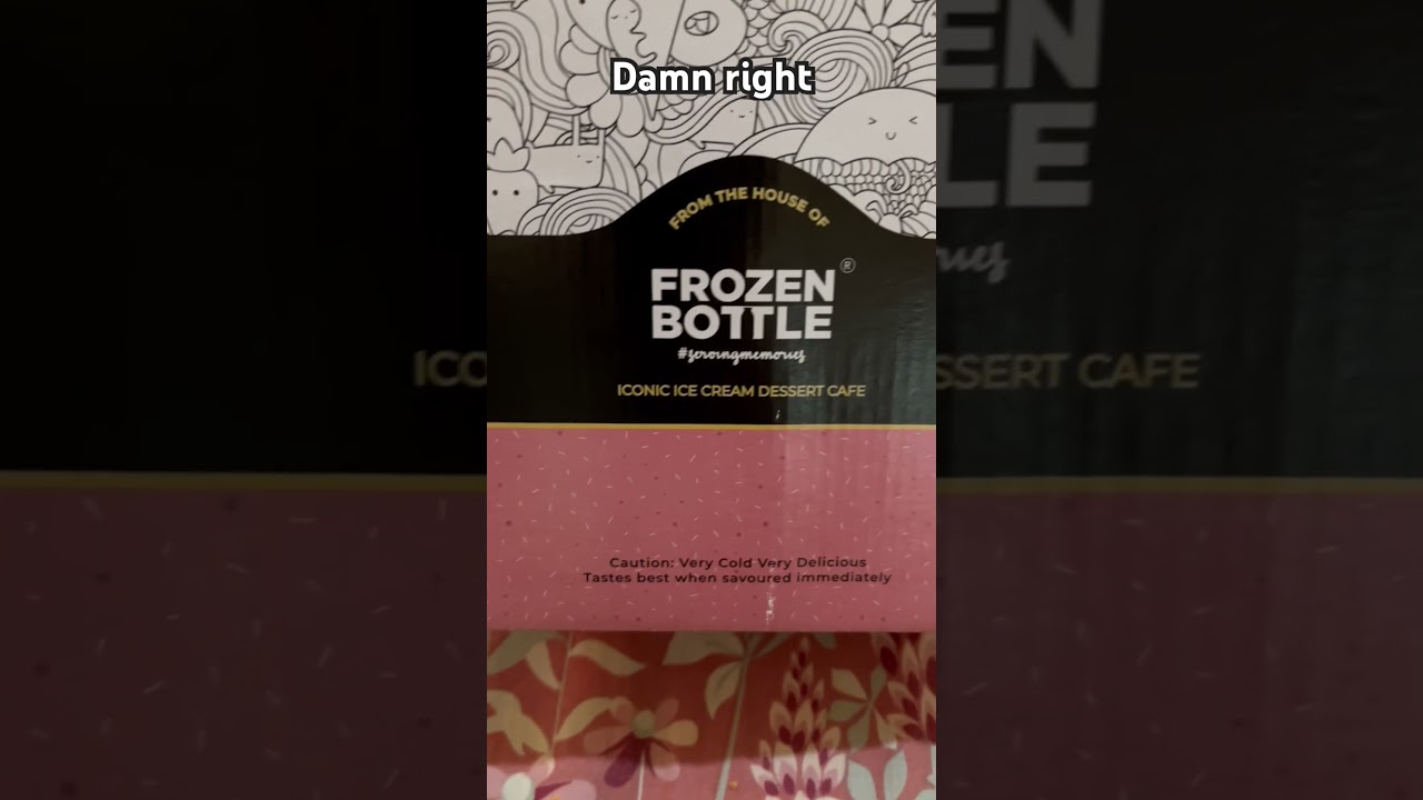 Full points to the packaging team #frozenbottle