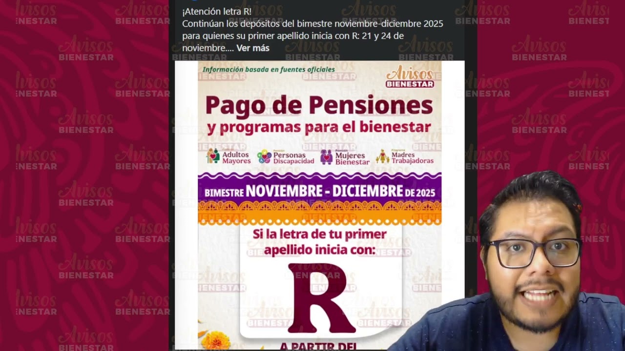 Hoy 21 de noviembre a esto adultos mayores y mujeres de 63 y 64 años les toco pago pensión bienestar