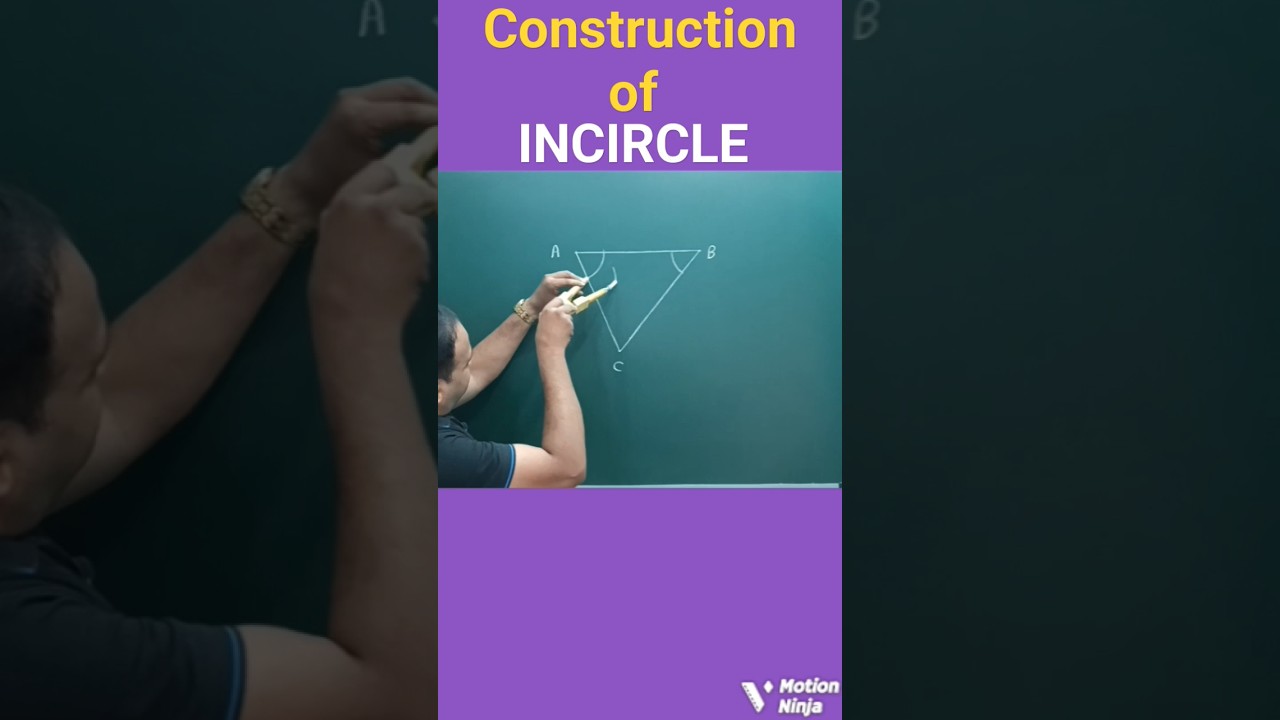 Construction of incircle of a triangle||#construction