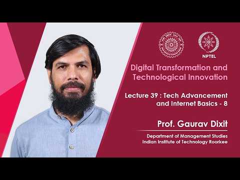Digital Transformation and Technological Innovation Promo Video by Prof Gaurav Dixit IIT Roorkee