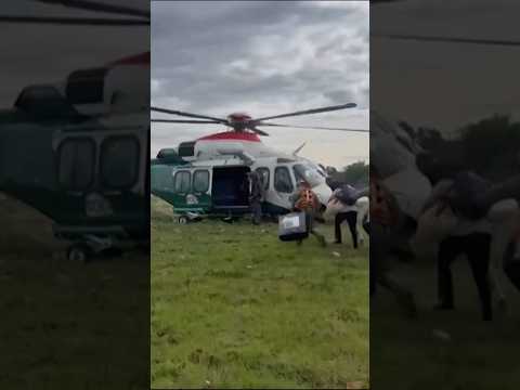 RESCATAN en HELICÓPTERO a 17 personas tras INUNDACIONES en CHILE #shorts