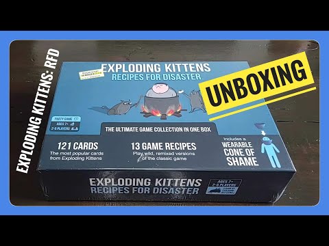 Exploding Kittens: Recipes for Disaster Unboxing
