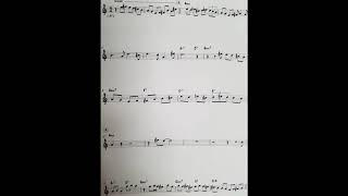 an excerpt from M. Davis&#39; improvised solo on the chord progression to  &quot;Max is Making Wax&quot; (revised)