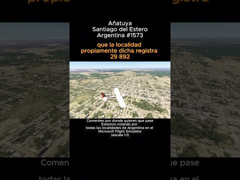 Añatuya, Santiago del Estero desde el Microsoft Flight Simulator #añatuya #santiagodelestero #msfs
