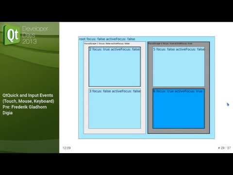 QtDD13 - Frederik Gladhorn - QtQuick and Input Events (Touch, Mouse, Keyboard)