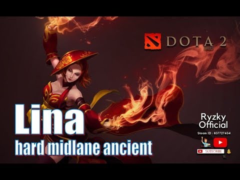 Dota 2 - Lina hard midlane ancient