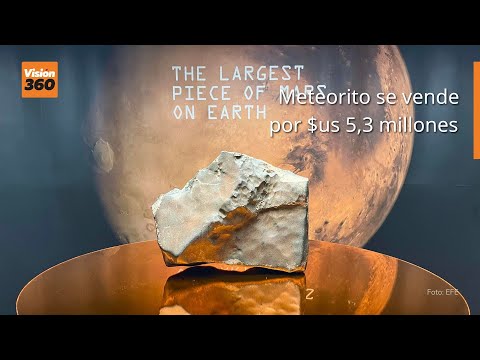 Meteorito de Marte se vende por 5,3 millones de dólares