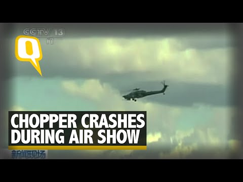 Military Helicopter Crashes at an Air Show, Pilot Killed Co-Pilot Survives