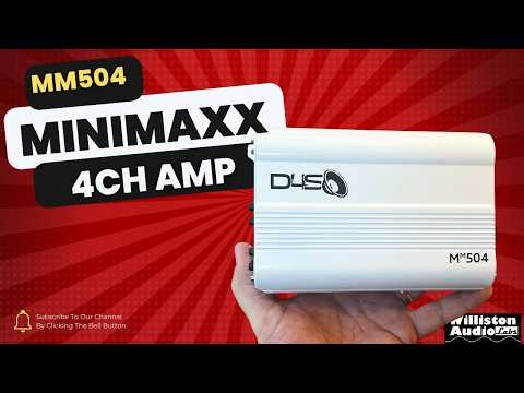 Down4Sound MM1604 Mini Maxx Red 600W RMS Mini 4-Channel Car Audio Amplifier video review thumbnail