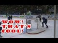 Goalkeeper drinks water during the attack on his own net! Hockey is not for the weak!
