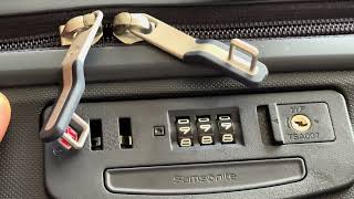 Samsonite Luggage – How to Reset Combination Lock (ASMR)