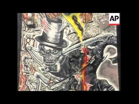 USA: SAN DIEGO: POLITICAL MURAL PAINTED ON CORANADO BRIDGE