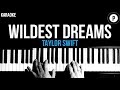 Taylor Swift - Wildest Dreams Karaoke SLOWER Acoustic Piano Instrumental Cover Lyrics