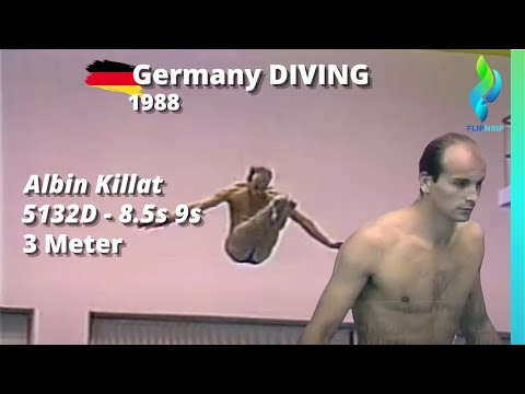 1988 Albin Killat Mens 3 Meter Diving Germany Team -  5132D - 8.5s 9s