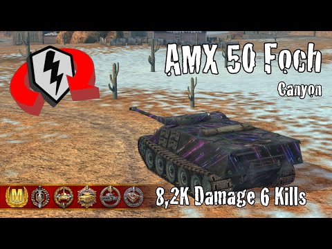 AMX 50 Foch  |  8,2K Damage 6 Kills  |  WoT Blitz Replays