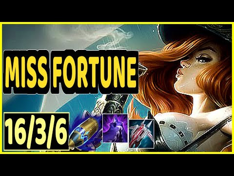 MISS FORTUNE VS TRISTANA - 16/3/6 KDA ADC GAMEPLAY