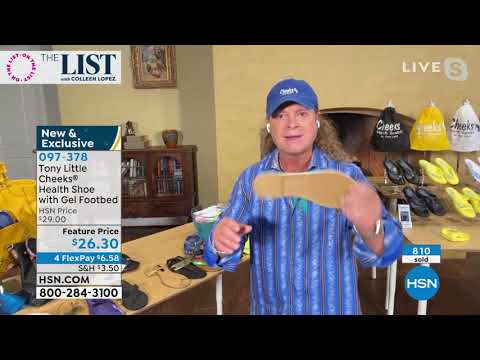 Tony Little Cheeks Health Slide with Gel Footbed