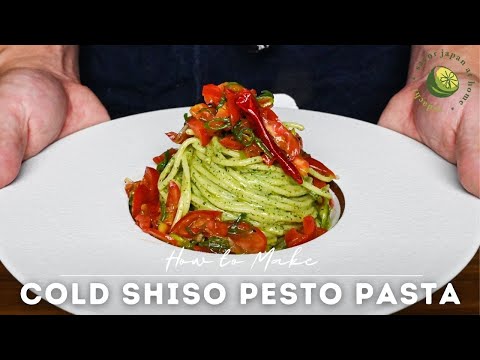 Cold Shiso Pesto Pasta for Summer (Ultimate Summer Wafu Pasta Recipe)