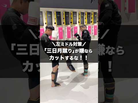 「三日月蹴り」が嫌ならミドルをカットするな！守り方2選🛡️【キックボクシング】