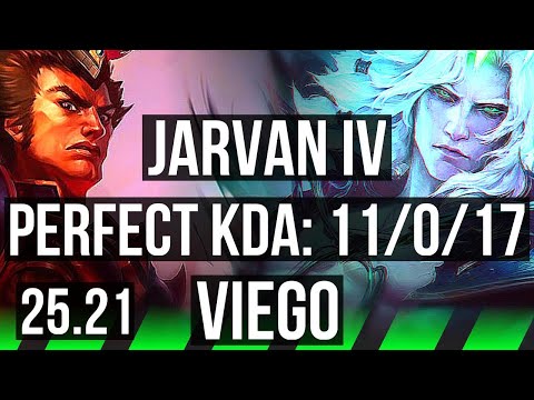 JARVAN IV vs VIEGO (JGL) | 11/0/17, Legendary | NA Challenger | 25.21