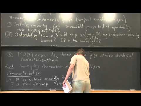 3-Manifold Groups - Ian Agol