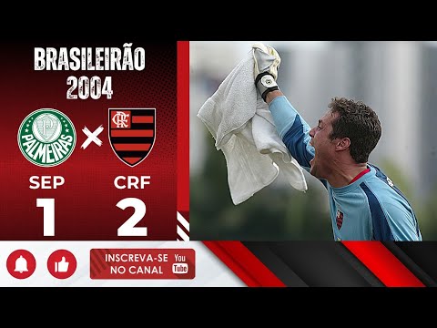 Palmeiras 1 x 2 Flamengo – A Muralha Rubro-Negra – Brasileirão 2004 | Melhores Momentos