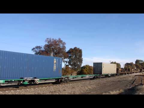 Junee Trains NR60, AN7 & NR61 with 1MB2