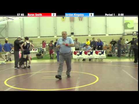Men`s Freestyle 57 KG Byron Smith vs. Jordan Kingsley