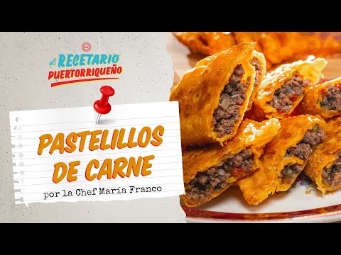 ¡RICOS Pastelillos de Carne ft. Chef María Franco! - El Recetario Puertorriqueño🇵🇷