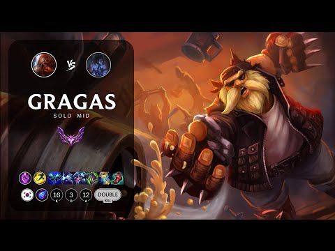 Gragas Mid vs Sylas - KR Master Patch 13.20