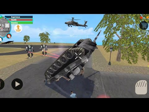 Real Gangster Crime (Robot car overturns army tank) - Real Hero Fight Robot Car on Army Tank - HD