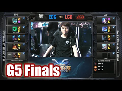 Edward Gaming vs LGD Gaming | Game 5 Grand Finals LPL Spring 2015 Playoffs | EDG vs LGD G5