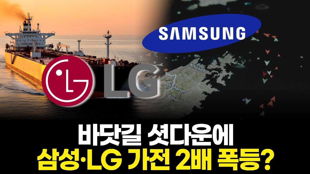 바닷길 셧다운에 삼성·LG 가전 2배 폭등?