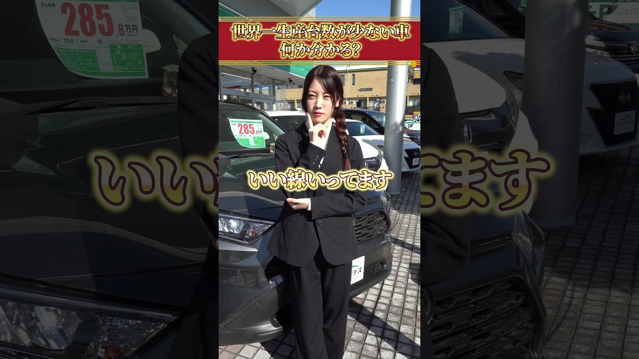 世界一生産台数の少ない車何か分かる？