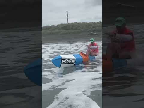 Surf ski jump start front angle