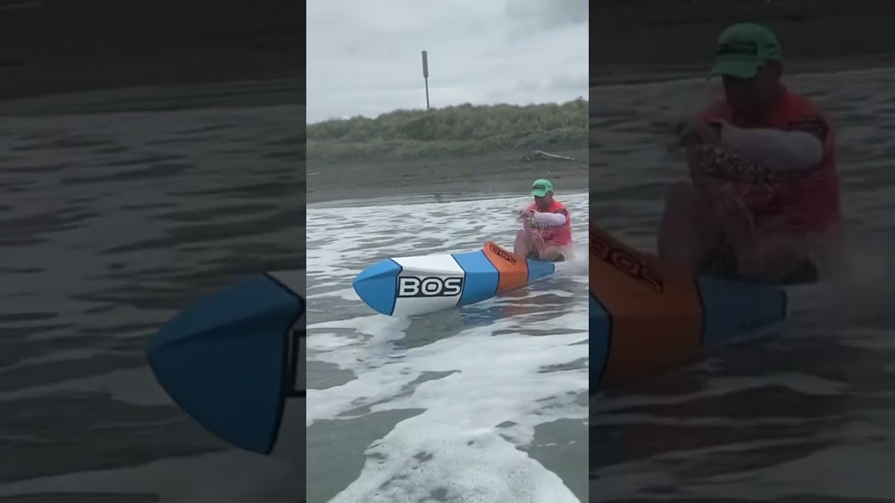 Surf ski jump start front angle