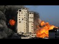 Israeli airstrike destroys Gaza building as violence continues