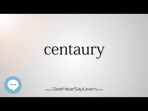 centaury (Every English Word Pronounced) 📕🔊🗣️😎✅
