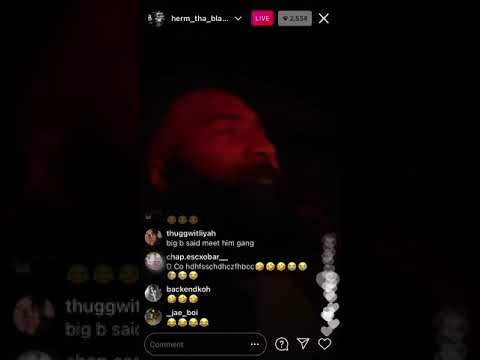 NBA Youngboy Affiliate Herm tha Black Sheep Flashed out on Tec on IG Live !