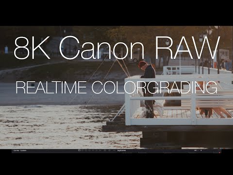 8K Canon Raw clog-3 Realtime Color Grading on Davinci Resolve 18