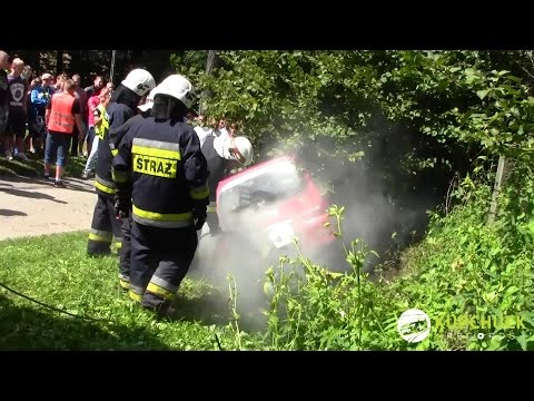Fiat SC crash/Mendela/Smykowski -Super Sprint Cieszyn 2014 - V runda