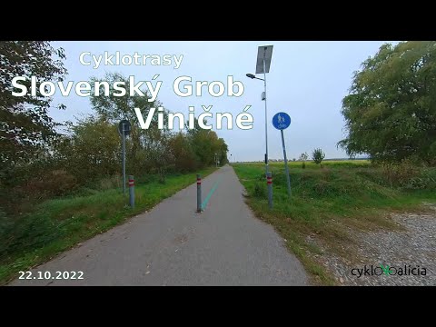 Cyklotrasy v Slovenskom Grobe a Viničnom, prejazd 22.10.2022