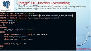 Explained: PostgreSQL Function Overloading With Examples & Why It's Important #VD84
