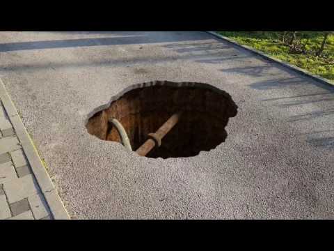 Sinkhole in Stari Mikanovci