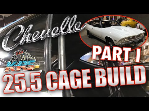 Chevelle 25.5 Roll Cage Build! The Ghost. Part 1. Main Hoop, #1 Bar, Harness, Helmet Bars Bend Notch