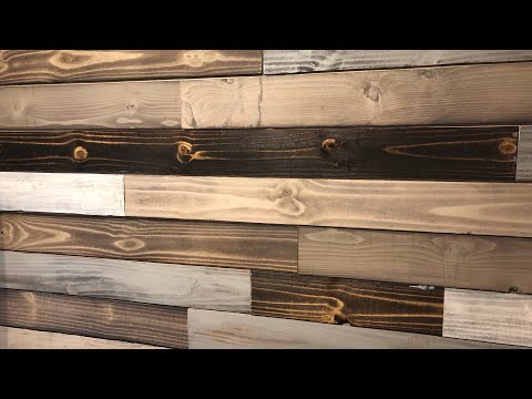 Installation of wooden planks